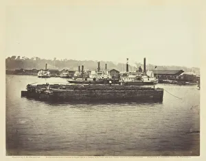 Evacuation of Aquia Creek, June 1863. Creator: Alexander Gardner Evacuation of Aquia Creek, June 1863. Creator: Alexander Gardner