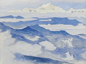 Landscapes Prints: Evening, from the Himalayan Series Print