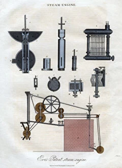 Images Dated 23rd November 2006: Eves Patent Steam Engine, 1827. Artist: J Pass