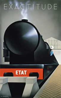 Prints of Exactitude, 1929 (after) Embrace The Elegance: Art Deco Poster Art Collection: Exactitude, 1929 Print after Pierre Fix-Masseau
