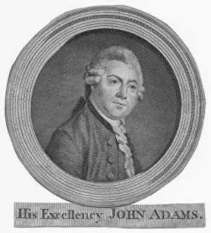 US History Figures Prints: His Excellency John Adams, c1783. Creator: Unknown