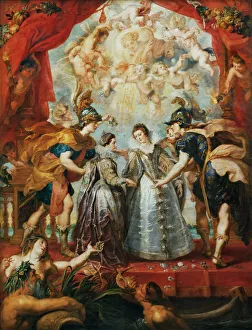 The Exchange of the Princesses at the Spanish Border. (The Marie de Medici Cycle) The Exchange of the Princesses at the Spanish Border. (The Marie de Medici Cycle)