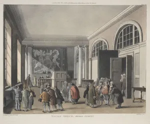 English Heritage Images Online Prints: Excise Office, Broad Street, 1810. Creator: Thomas Rowlandson (British, 1756-1827)