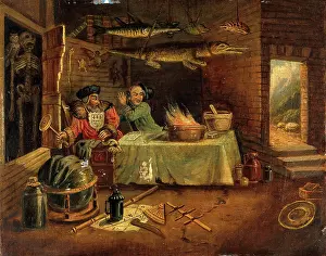 An Explosion in a Laboratory Print
