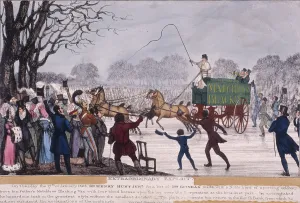 Horse Drawn Transport London Prints: Extraordinary Exploit, 1826