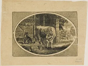 Black And White Artwork Britain Prints: Fable, n. d. Creator: Thomas Bewick