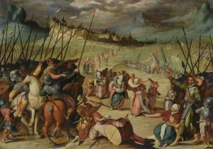 The faithful wives of Weinsberg. Artist: Swanenburg, Isaac Claesz. van (1537-1614) The faithful wives of Weinsberg. Artist: Swanenburg, Isaac Claesz. van (1537-1614)