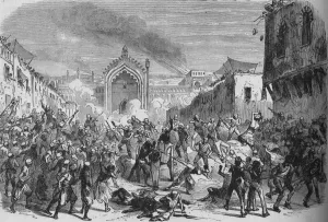 Indian Rebellion 1857 Prints: Fall of Lucknow, c1880