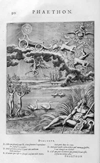 The fall of Phaeton, 1615. Artist: Leonard Gaultier The fall of Phaeton, 1615. Artist: Leonard Gaultier