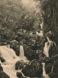 Cumbria Landscapes Prints: The Falls of Lodore, 1902