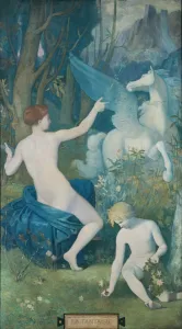 Mythology Oil On Canvas Prints: Fantasy, 1866