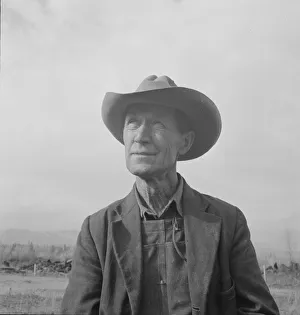 Great Depression Era Farming Prints: Farmer from Nebraska now developing eighty-acre stump farm
