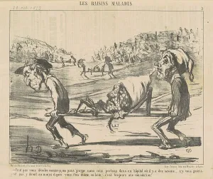 19th Century Print: Faut pas vous désoler comme ca