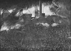 Featherstone riots: the soldiers firing on the people, 1893 (1906). Artist: Arthur Salmon Featherstone riots: the soldiers firing on the people, 1893 (1906). Artist: Arthur Salmon