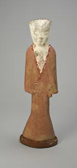 Female Attendant Tomb Figurine Print, Western Han Dynasty 2nd century B.C