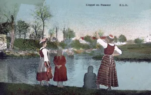 Mother Daughter Relationship Photos Prints: Call to the Ferryman, c1900