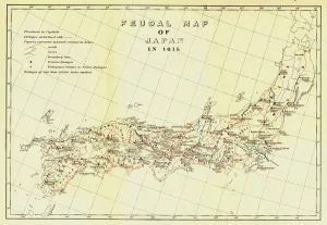 Feudal Map of Japan in 1615, (1903). Creator: Unknown Feudal Map of Japan in 1615, (1903). Creator: Unknown