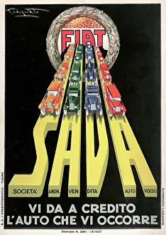 Graphic Design Classics Prints: Fiat SAVA, 1927. Creator: Codognato, Plinio (1878-1940)