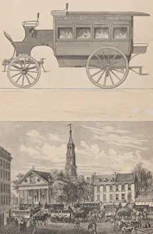 Fifth Avenue Omnibuses... 1885. Creator: Unknown Fifth Avenue Omnibuses... 1885. Creator: Unknown