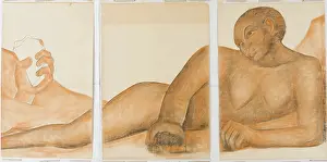 Diego Rivera Art Prints: Figure Representing the Black Race (First Version), 1932. Creator: Diego Rivera