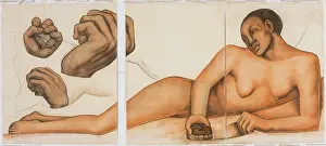 Diego Rivera Art Prints: Figure Representing the Black Race (Second Version), 1932. Creator: Diego Rivera