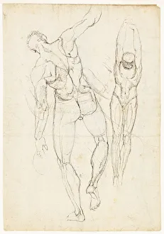 Henry Fuseli Art Prints: Figure Studies (recto and verso), c. 1800. Creator: Henry Fuseli