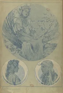 Vienna Secession Style Prints: Figures décoratives, 1902. Creator: Mucha, Alfons Marie (1860-1939)