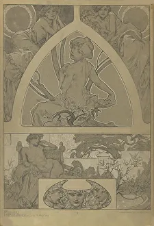 Vienna Secession Movement Prints: Figures décoratives, 1902. Creator: Mucha, Alfons Marie (1860-1939)