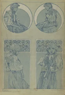 Vienna Secession Movement Prints: Figures décoratives, 1902. Creator: Mucha, Alfons Marie (1860-1939)
