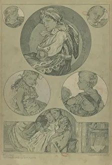 Vienna Secession Movement Prints: Figures décoratives, 1902. Creator: Mucha, Alfons Marie (1860-1939)