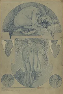 Vienna Secession Movement Prints: Figures décoratives, 1902. Creator: Mucha, Alfons Marie (1860-1939)