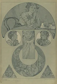 Vienna Secession Style Prints: Figures décoratives, 1902. Creator: Mucha, Alfons Marie (1860-1939)
