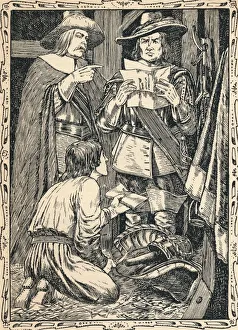 Roman Catholicism In England Prints: Finding Charles Firsts Correspondence, 1902. Artist: Patten Wilson