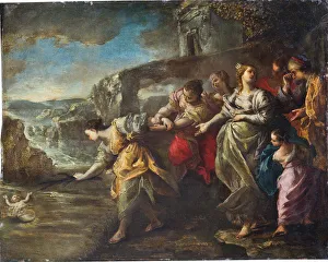 Italian Baroque Painters Prints: The Finding of Moses. Creator: Gherardini, Alessandro (1655-1726)