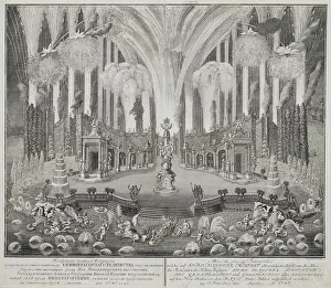 Fireworks on the Occasion of the Wedding of Grand Duke Pyotr Fyodorovitch and Grand Duchess Catherin Fireworks on the Occasion of the Wedding of Grand Duke Pyotr Fyodorovitch and Grand Duchess Catherin