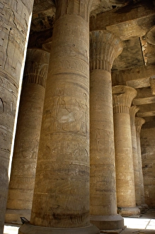 Ancient Egyptian Buildings Prints: First Hypostyle Hall, Temple of Edfu