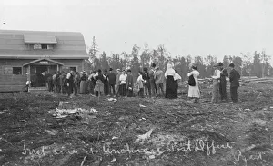 First Line at Anchorage Post Office, 1900-1930 Print