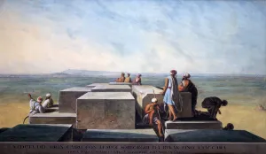 Top of the First Pyramid of Gizah, 1794. Artist: Thomas Milton Top of the First Pyramid of Gizah, 1794. Artist: Thomas Milton