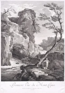 First View of Mount Cenia, ca. 1750-1800. Creator: Jacques II Chereau First View of Mount Cenia, ca. 1750-1800. Creator: Jacques II Chereau