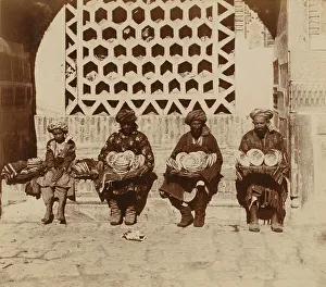 Print of Flat Breads Vendors, Samarkand