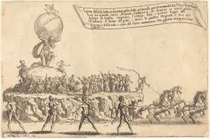 Jacques Callot's The Float of the Sun, 1616 Print