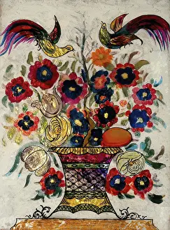 Vibrant Flower Arrangement Prints: Flowers. Creator: Unknown