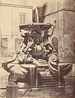 Fontana delle Tartarughe, 1848-52. Creator: Eugène Constant Fontana delle Tartarughe, 1848-52. Creator: Eugène Constant
