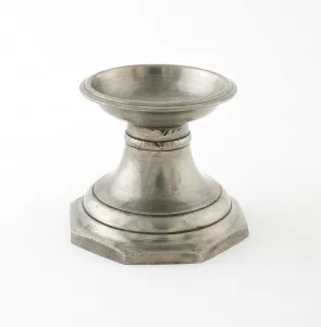 Applied Arts Of Europe Prints: Footed Salt Cellar with Octogonal Base, Angers, c. 1830. Creator: Louis Alegre