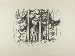Edvard Munch Art Prints: The Forest, 1908/09. Creator: Edvard Munch