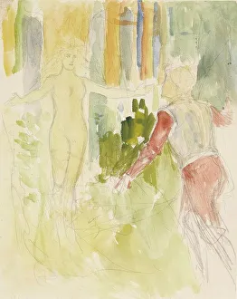 Albert Edelfelt's Forest Elf Print, c1890s
