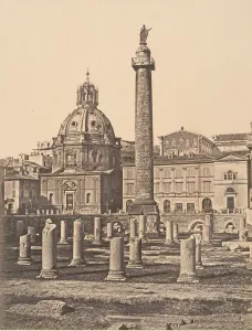 Foro e Colonna di Trajano, 1848-52. Creator: Eugène Constant Foro e Colonna di Trajano, 1848-52. Creator: Eugène Constant