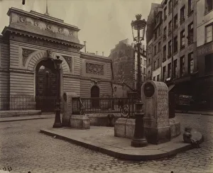 French Heritage Art Photography Prints: Fountain of the LEcole Polytechnique, 1902. Creator: Eugene Atget (French, 1857-1927)