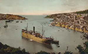 Coastal England Views Prints: Fowey from Hall Walk, c1930