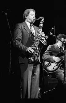 Frank Foster and Kenny Burrell, Dominion Theatre, London, Nov 1985. Creator: Brian O'Connor Frank Foster and Kenny Burrell, Dominion Theatre, London, Nov 1985. Creator: Brian O'Connor